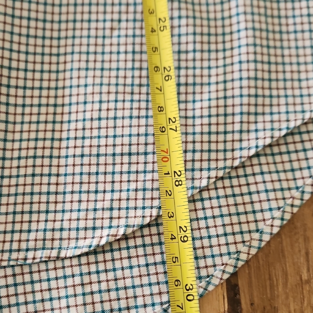 Ralph Lauren Men's Checkered Shirt - Green/Rust - Picture 6 of 6